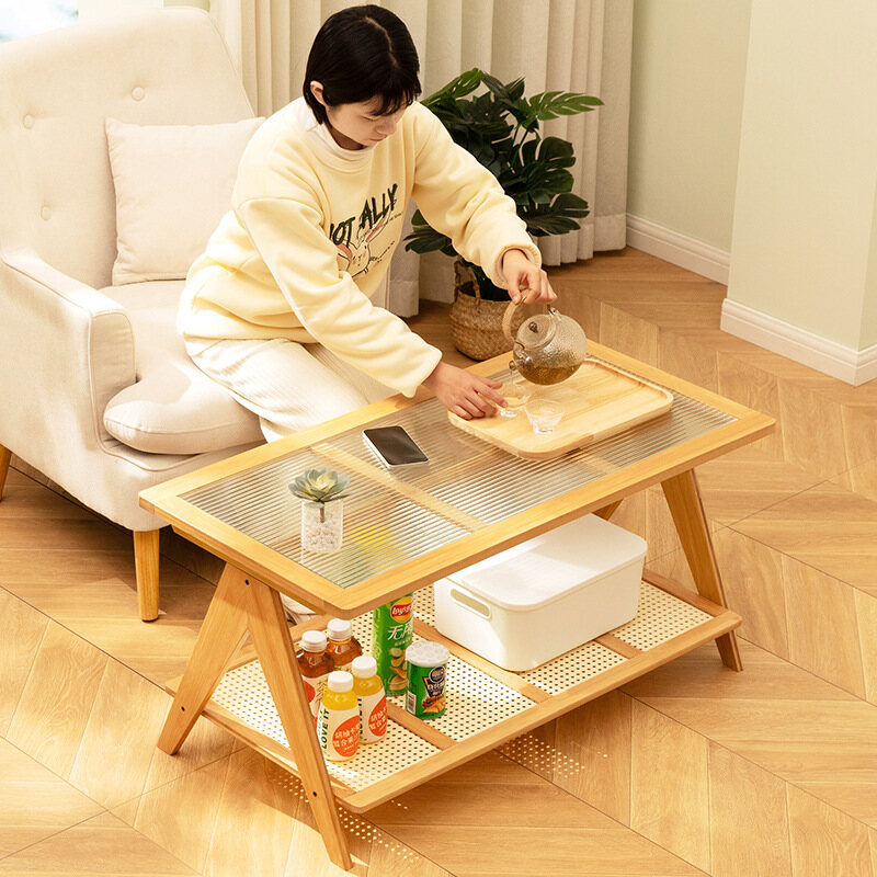 Coffee table living room home tea table tea table small apartment modern simple luxury balcony solid wood office