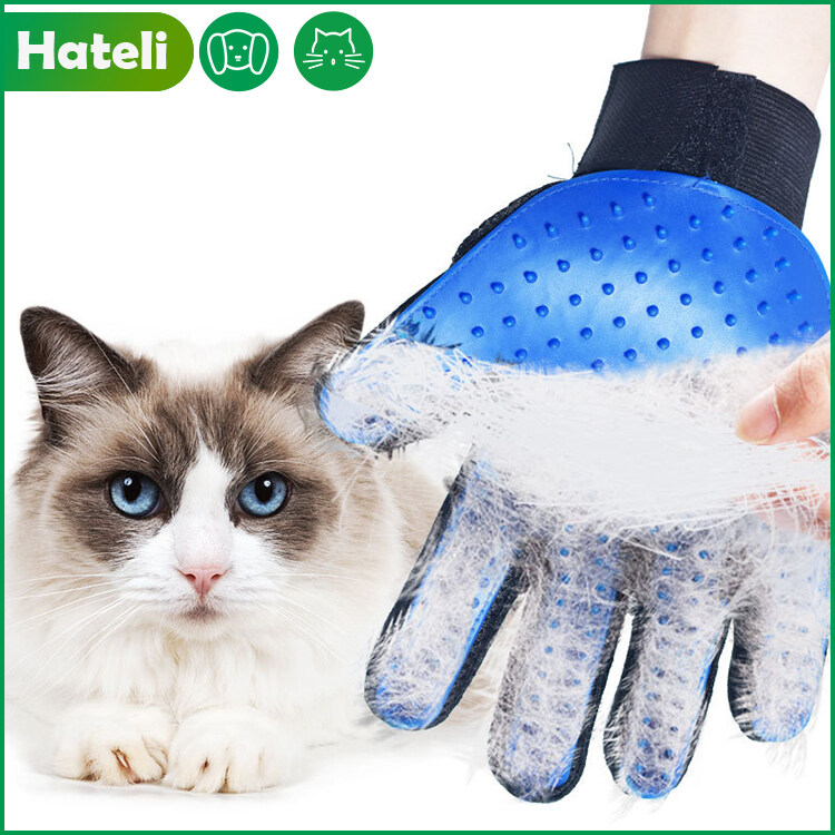 【HATELI】Pet Cleaning Tool Supplies Rubber To Float Brushes Pet Grooming