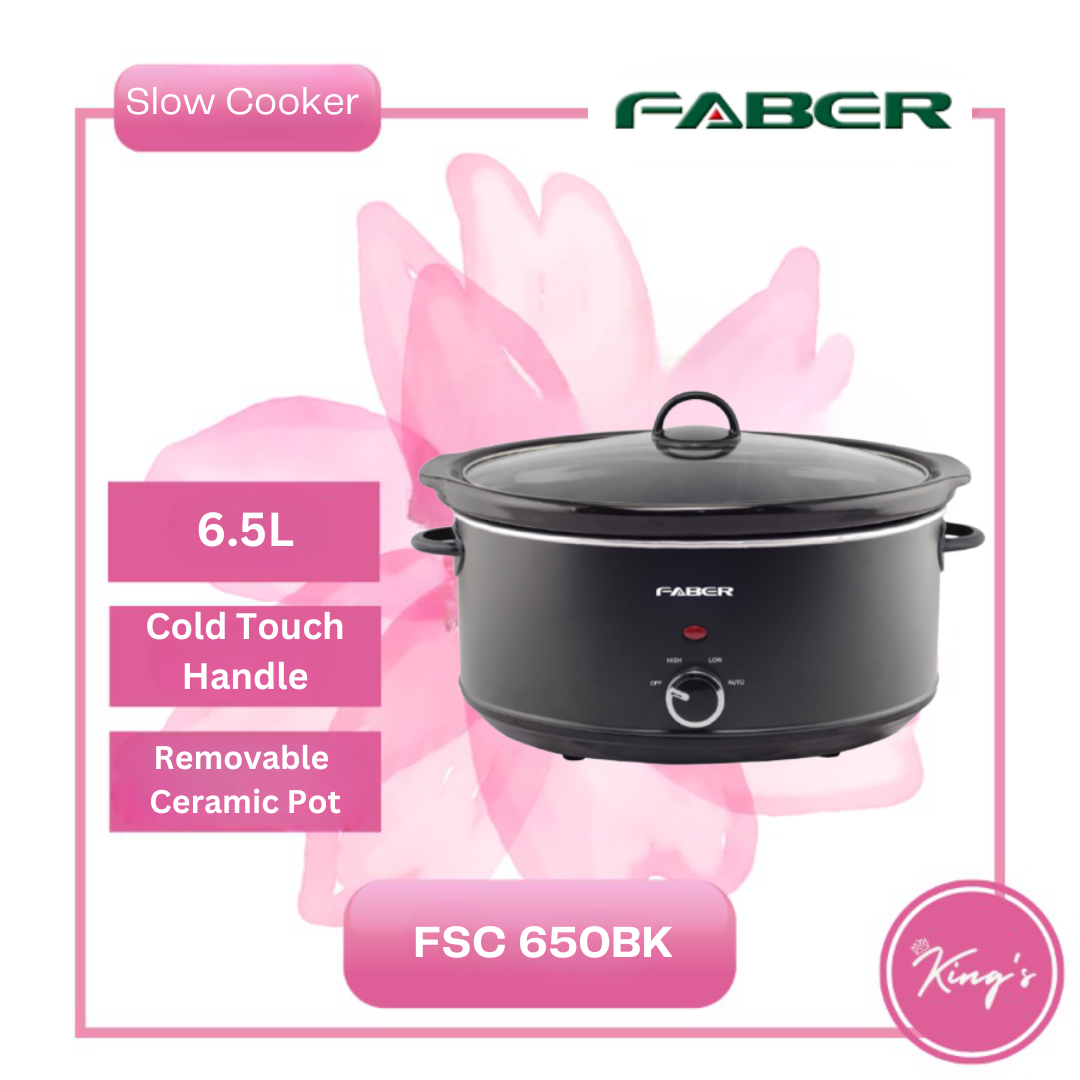 Faber Slow Cooker 6.5L FSC 650BK / FSC 650 BK Lazada
