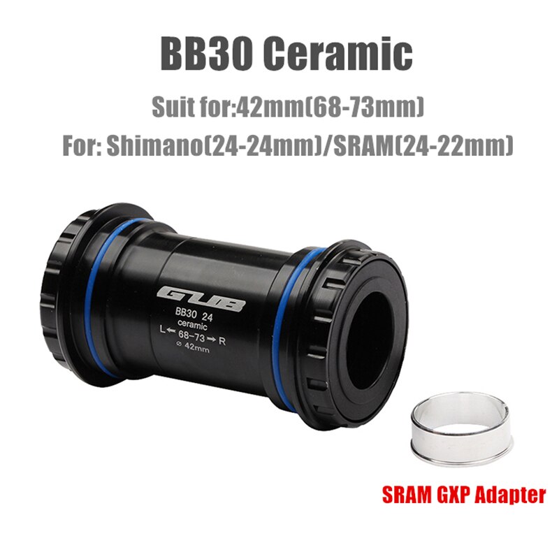 Hot sales gub pf30 30 ceramic bearing bottom bracket 68-73mm press-fit bike axis shimano sram 24/22mm for mtb road bike
