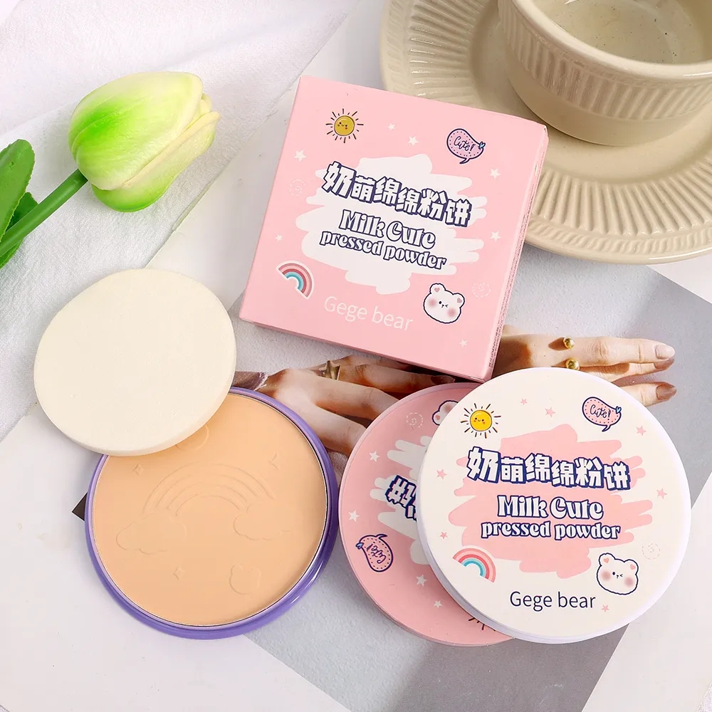 Dorisna Oil Control Pressed Powder Waterproof Lasting Makeup Finish Powder Breathable Setting Makeup Powder