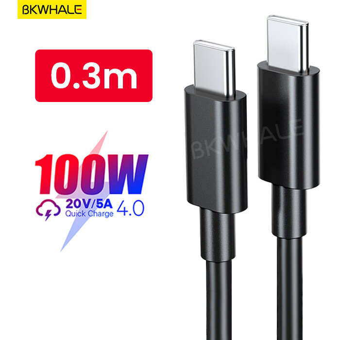 Bkwhale type c to type c data cable 100w pd4.0 3.0 fast charging 0.3m / 1m / 2m / 1.5m usb c charge cables for samsung galaxy s24 ultra tal s9 plus iphone 15 pro max