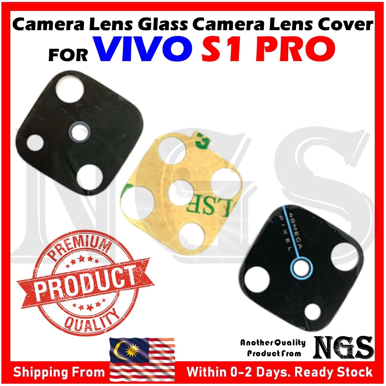 Lens Replacement Vivo S1 Pro Camera Lens Protector VIVO S1 Rear