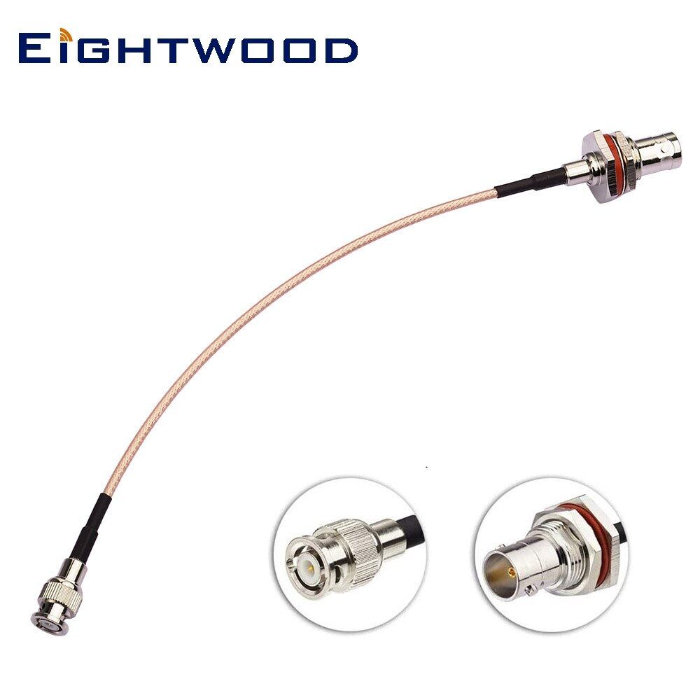 Eightwood mini bnc male to bnc female 75 ohm sdi cable for 3g hd vedio camera monitor camcorder recorder sdi to hdmi converter