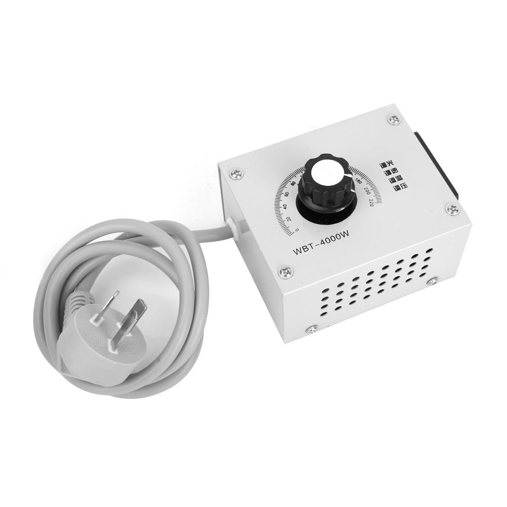 Bộ Điều Khiển Công Suất Cao 220VAC Bộ Điều Khiển Điện Áp Biến Đổi Độ Sáng Tốc Độ Động Cơ Quạt Biến Thiên Bộ Điều Khiển Động Cơ Phích Cắm AU