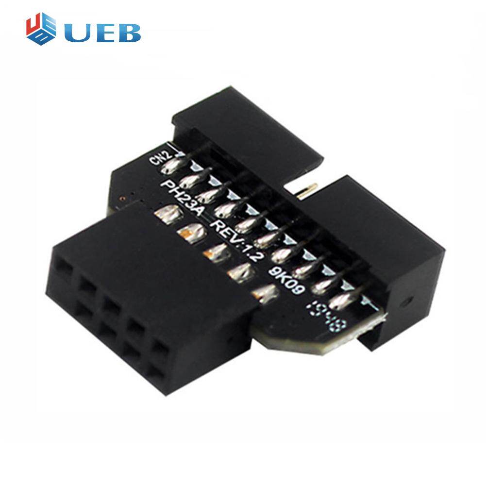 USB 3.0 20-Pin to USB 2.0 9-Pin Adapter Front Panel Converter for Motherboard Computer Accessories
