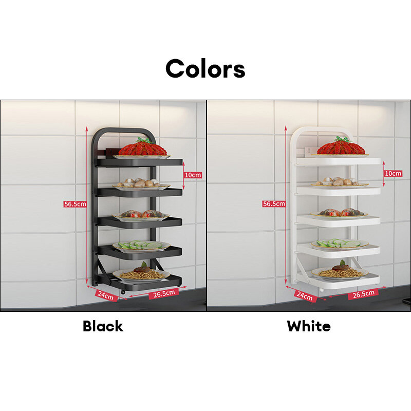 Multi-functional kitchen side dish multi-layer storage dish household hot pot dish tray artifact shelf