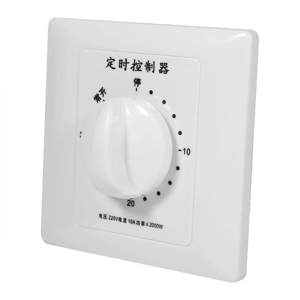 AC 220V 30/60/120 Min High Power Pump Timer Mechanical Time Switch Countdown Control 86 Panel