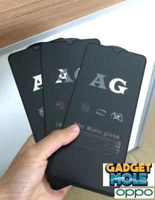 OPPO A16 A15S A15 A73 A93 A53 A54 A92 A3S F9 A5S A7 F11 PRO A31/ A5 A9 2020 /A12E A12 F5 F7 A1K /A91 Reno 3 AG Matte Frosted Full Tempered Glass