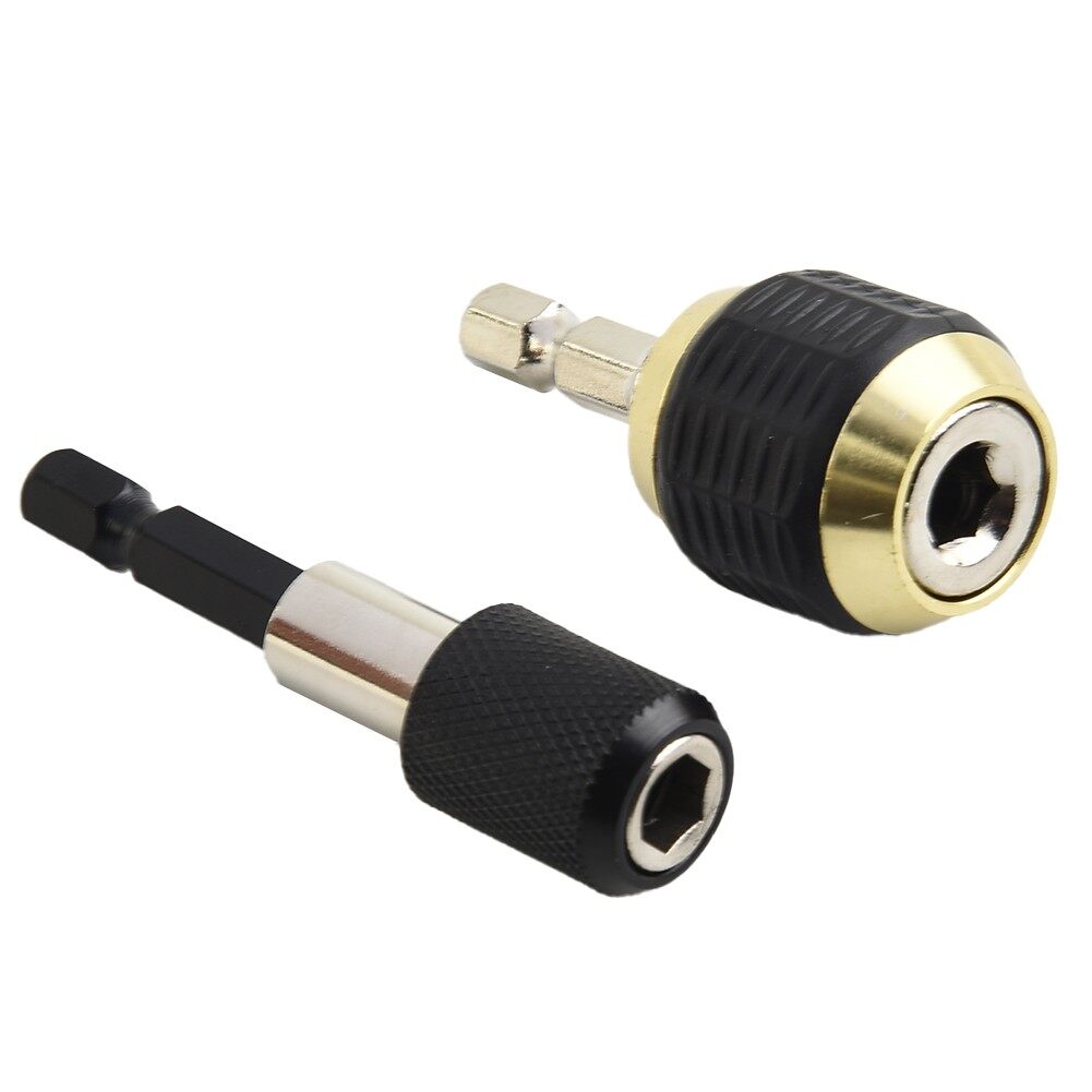 2pcs 1/4 'Hex Shank Keyless Drill Chuck Drill Bits Adapter For Conversion On Impact Drill Quick Change Convertor