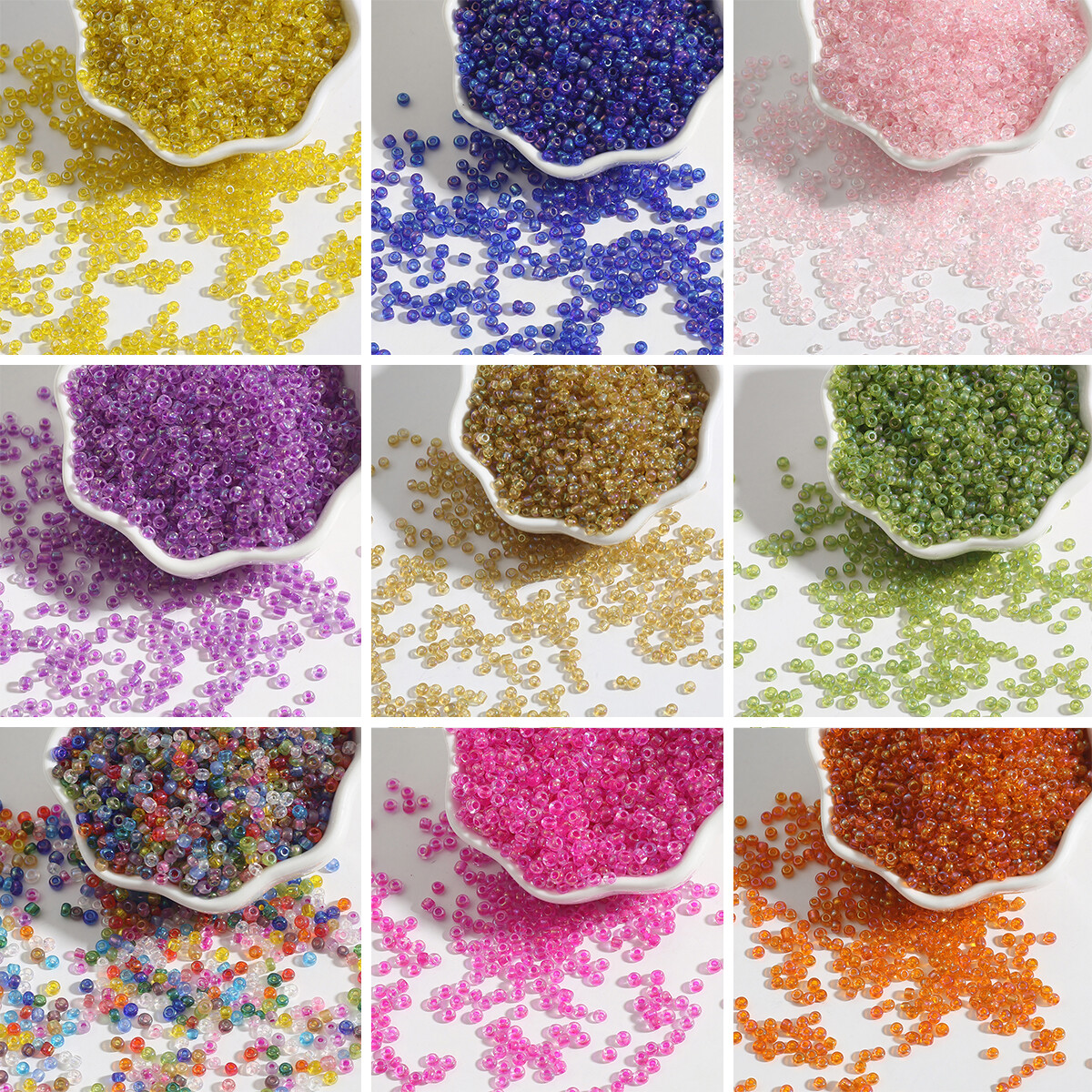3mm Czech Seed Beads AB Color Glass Beads For Jewelry Making DIY Bracelet Necklace Accessories