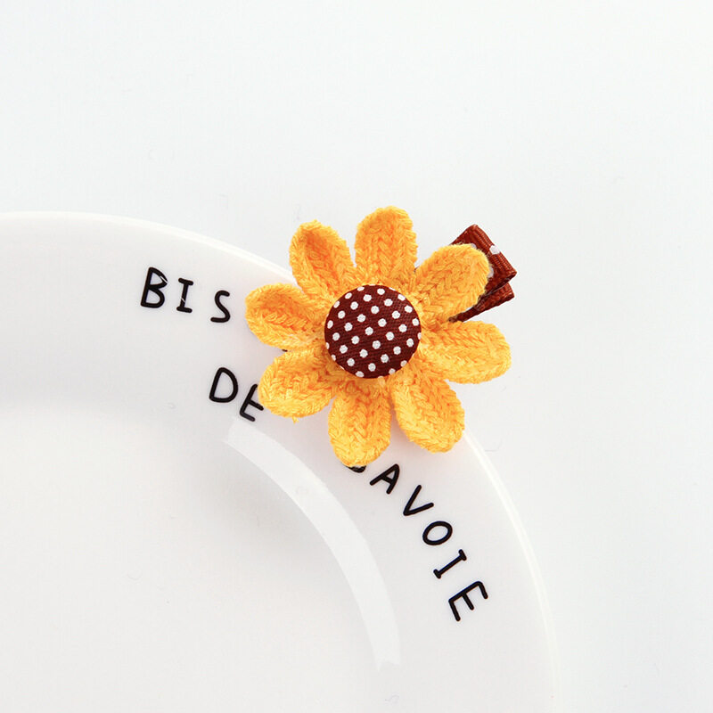 Cute Children's Sunflower Hair Rope Hairpin Girl Princess Baby Hair Tie