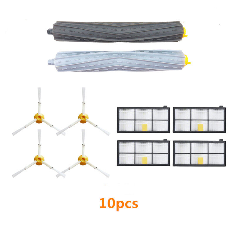 Vacuum cleaner main brush side brush filter spare parts compatible with irobot roomba 800 900 series 860 865 866 870 871 880 885 886 890 960 966 980 sweeping machine vacuum cleaner