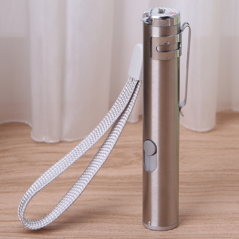 Đèn Laser LED Đa Năng 3 Trong 1 Đèn Pin UV Sạc USB Hồng Ngoại Bút Đèn Pin