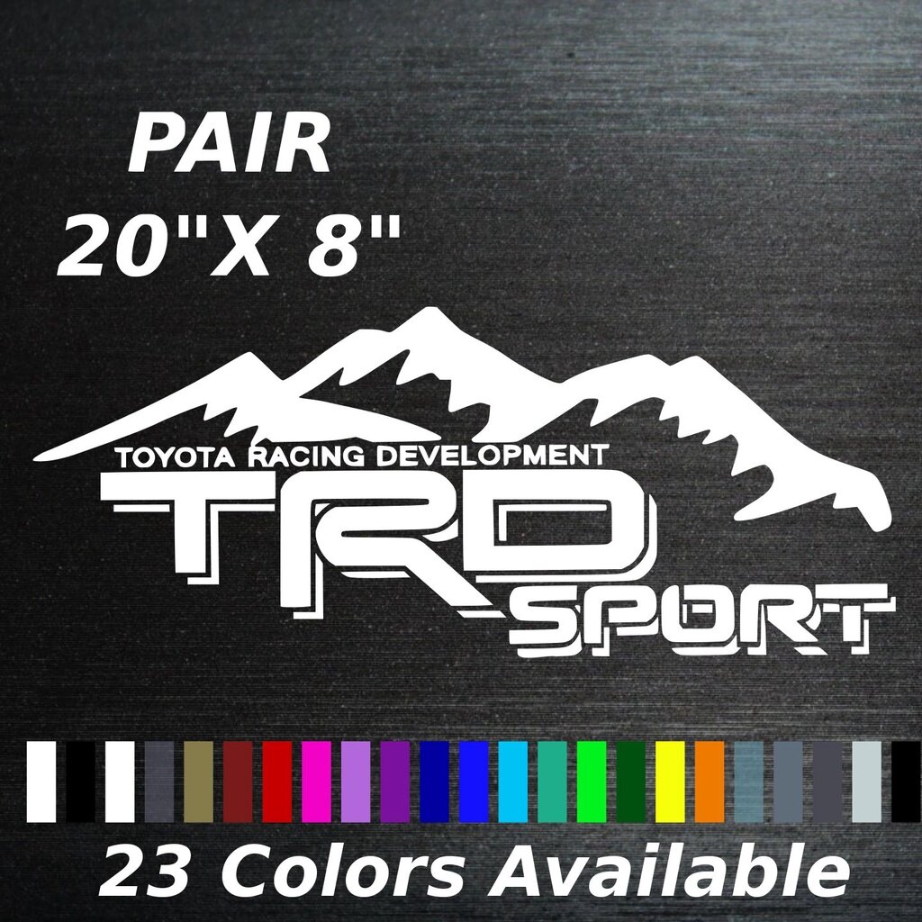 TRD Toyota Racing Development Sport decal sticker set bed sides