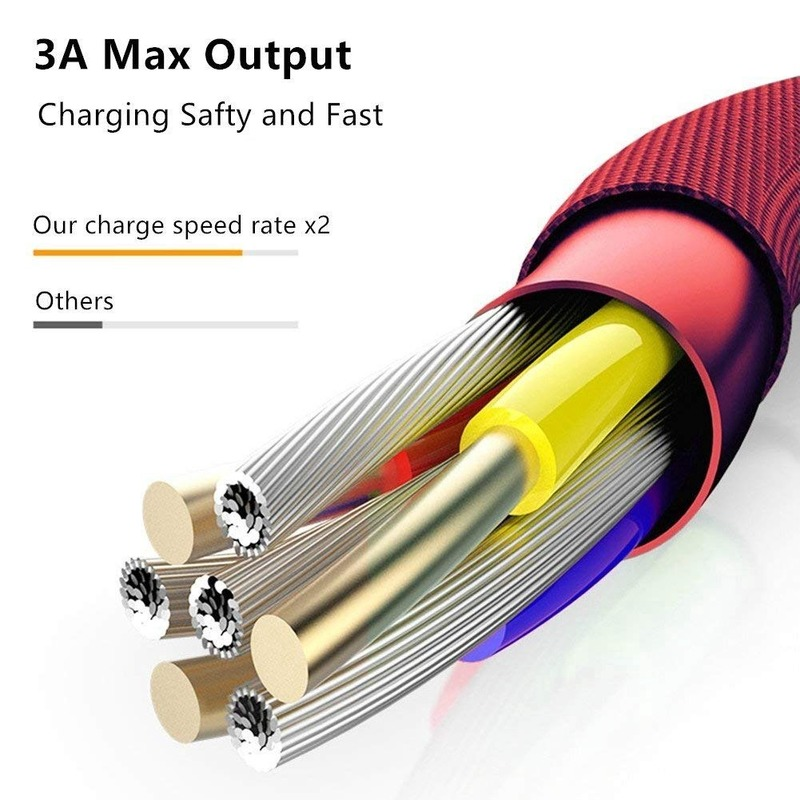 3 in 1 Lightning USB & Android Micro USB Type-C Cables,Mobile Phone Fast Charge Data Cables Compatible with iPhone Samsung Xiaomi Huawei OPPO