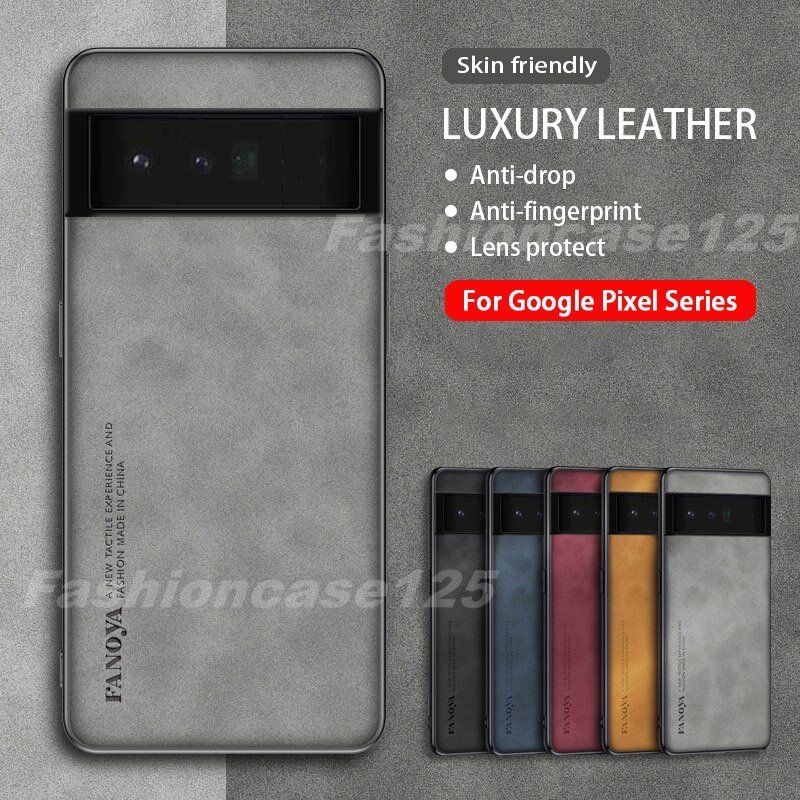 Ốp Cho Google Pixel 7 6 6A Pro Pixel7 Pixel6 Pixel6A 5G 2022 Ốp Điện Thoại Ốp Lưng Chống Sốc Da Cotton Sang Trọng Không Vân Tay Chống Rơi Nhựa TPU Mềm