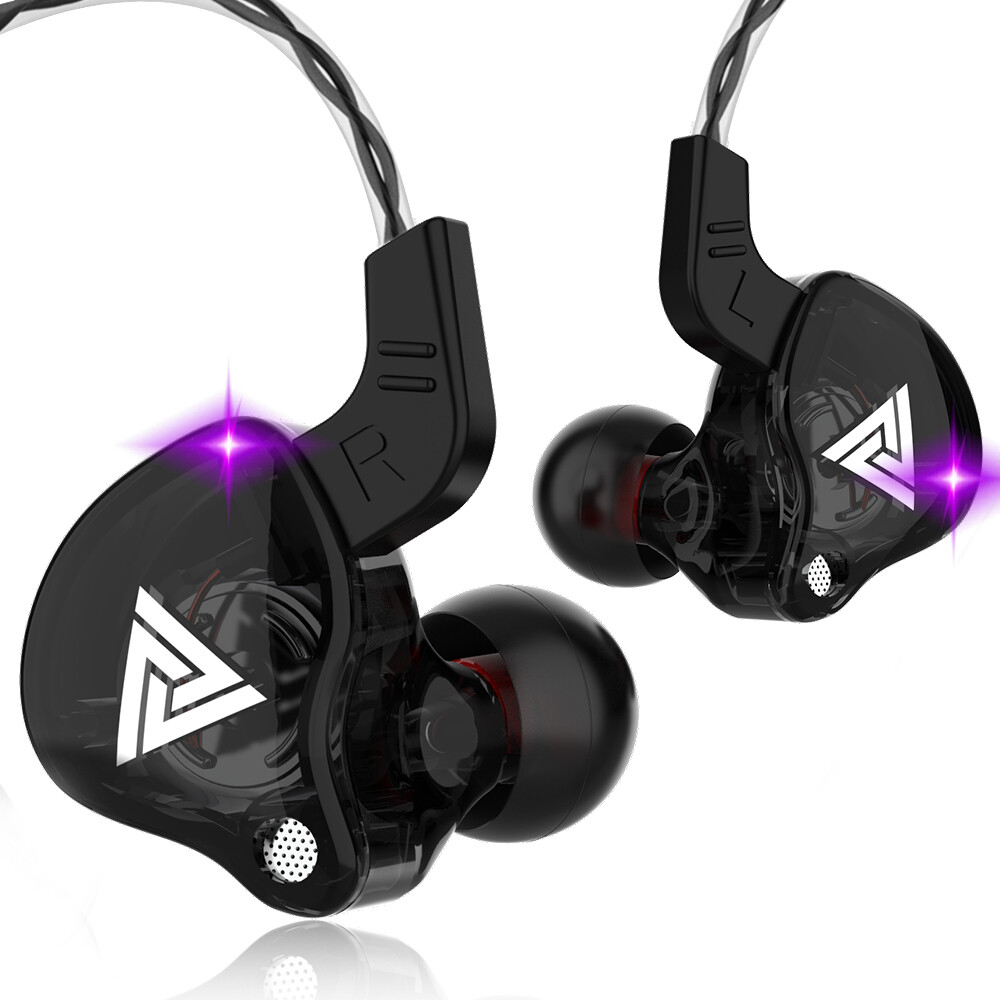 Original QKZ AK6 Sports Earphone 3.5mm AUX Hi-Fi Stereo Music In-Ear Headphones Headset With Mic Noise Cancelling Gaming Earbuds for iPhone Xiaomi Huawei Laptop