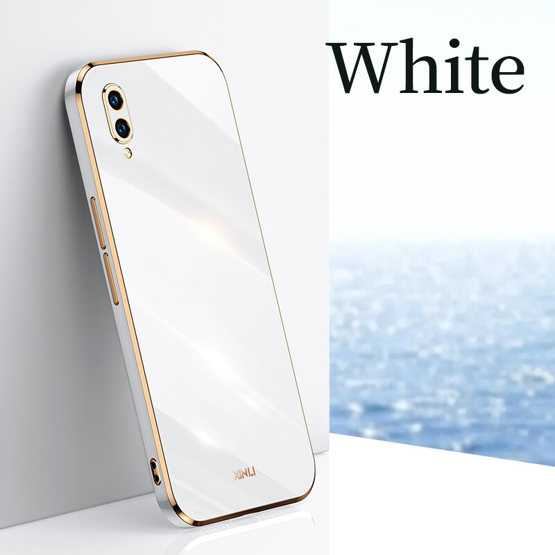 Lanlin for vivo x21 ud vivo x21 vivo x20 phone case 6d plating soft casing silicone square frame shiny bling back cover for vivo x21 case