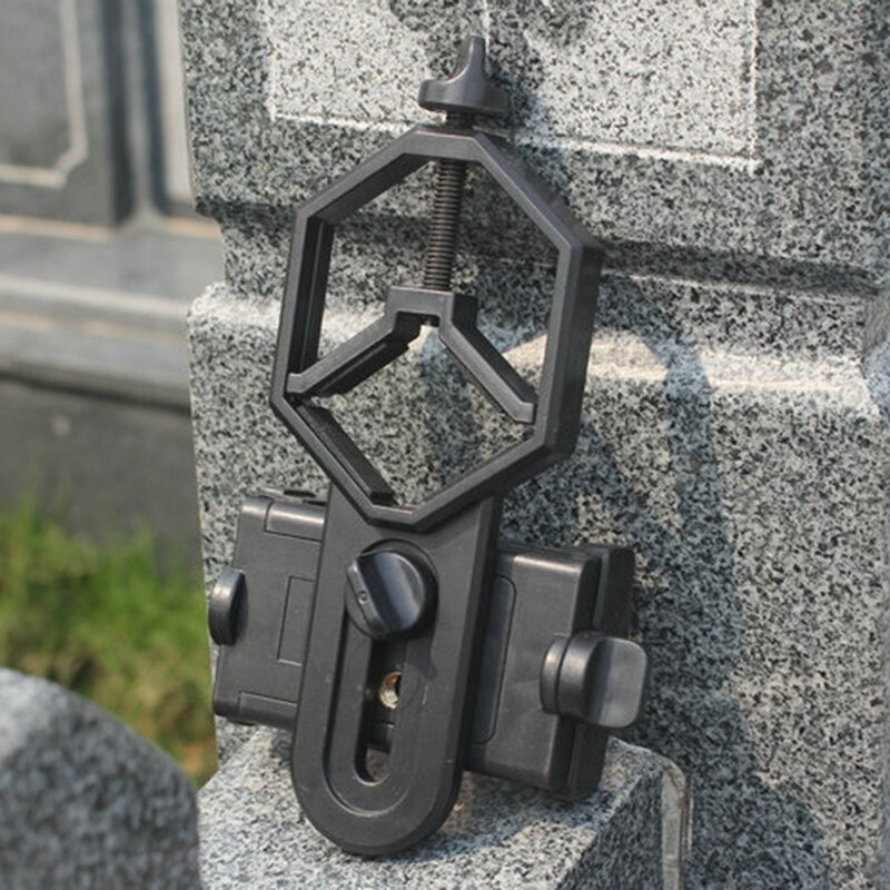 Universal Cell Phone Adjustable Adapter Mount Microscope Spotting Scope Telescope Clip Bracket Holder