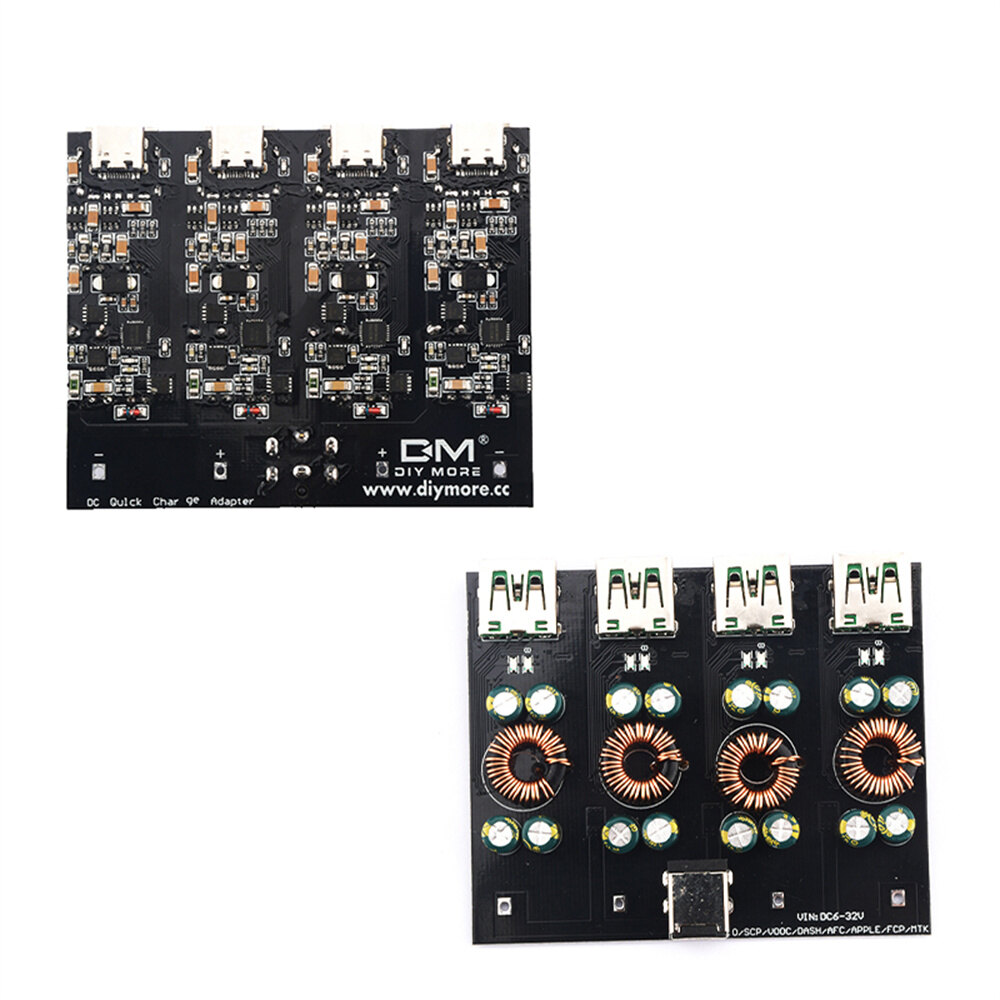【Ready Stock】Sw3518s DC6V-32v Fast Charging Power Step-down Module 2-way Module USB Pd3.0 (PPS) Mobile Phone Fast Charging Board