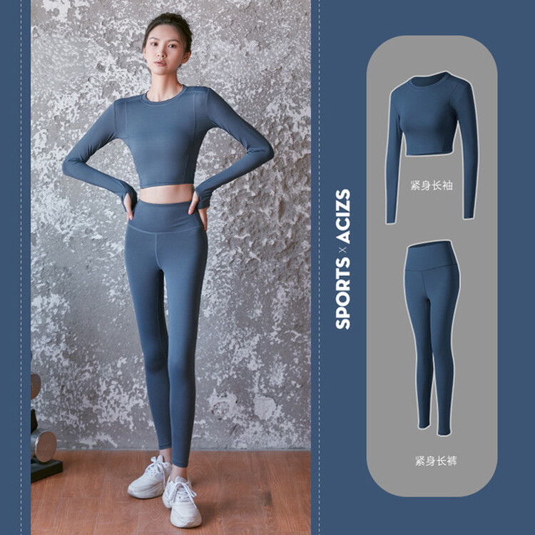 Yoga Sut Sexy Fitness Sports Leggings Gym Clothes Long Sleeves Exercises Running Yoga Workout Clothing