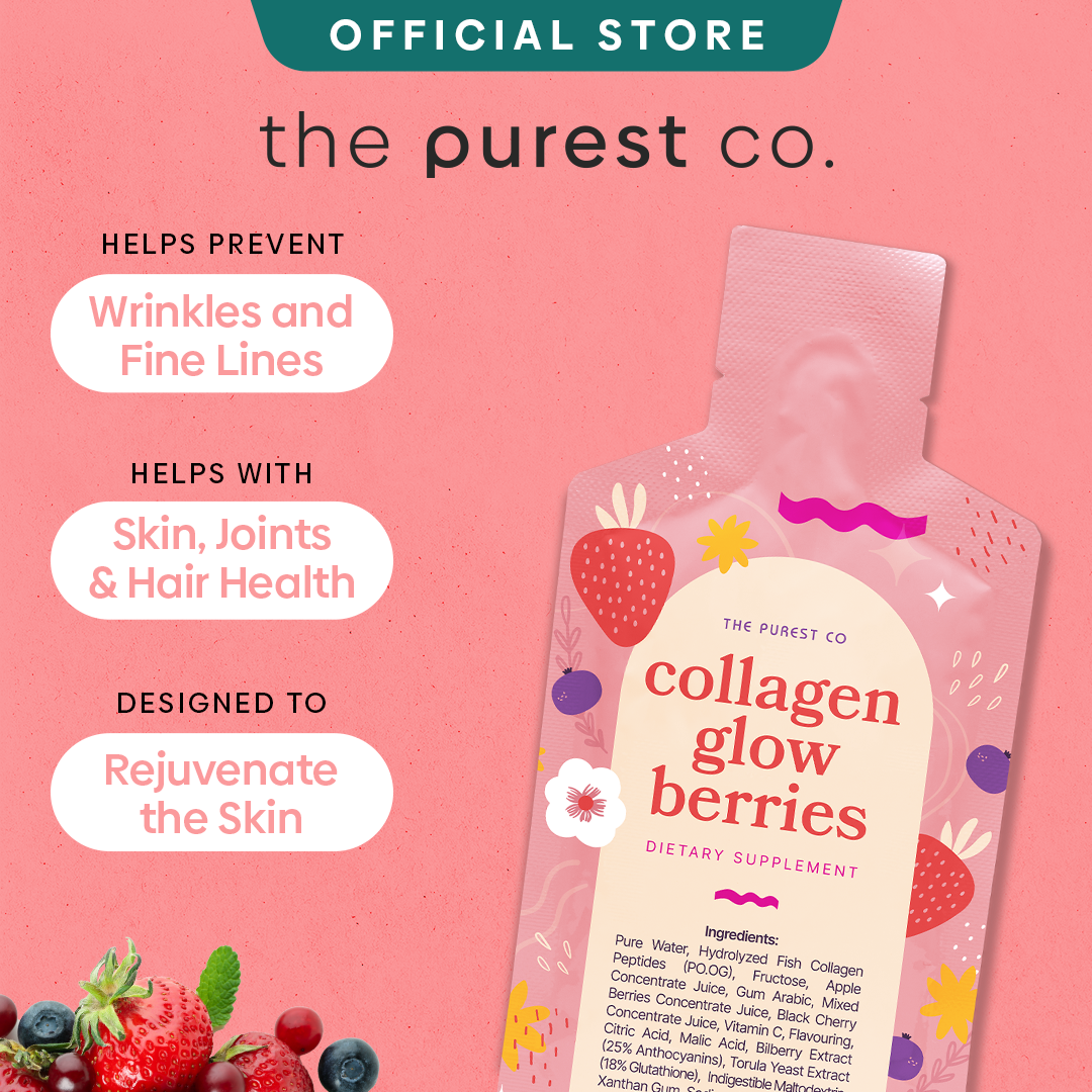 Purest Co Collagen Glow Berries 5500mg (Skin Glow & Firming) | Lazada