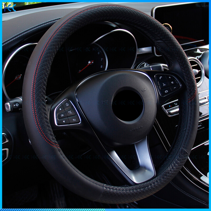 Universal High-Grade Leather Car Steering Wheel Cover Automobile