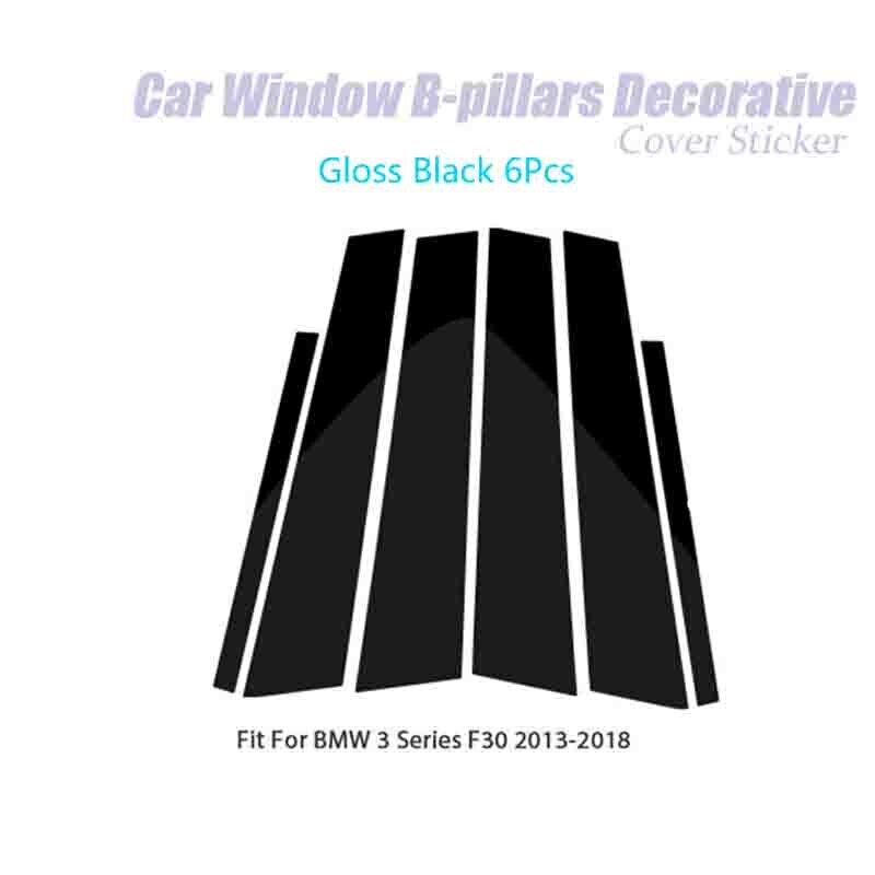 Xsd mirror gloss black car window b + c pillars sticker for bmw series x 1 3 5 7 e46 f20 e90 f30 g20 e60 g30 f10 f48