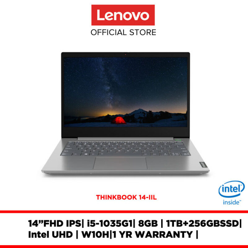 Lenovo Notebook Laptop ThinkBook 14-IIL Mineral Grey 20SL004MMJ 14FHDIPS/8GB/I5/1TB+256GBSSD/INTEL UHD/W10H/1YRWRTY Malaysia