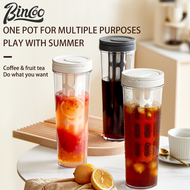 BINCOO Cold Extraction Coffee Pot Ice Drop Sharing Pot Cold Soaking Tea Pot Large Capacity 1000ML