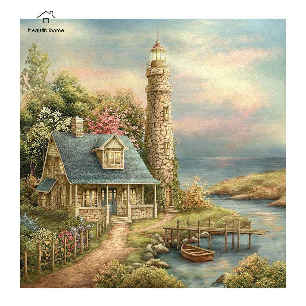 5D DIY Full Drill Diamond Painting Scenery Cross Stitch Mosaic Craft Kits