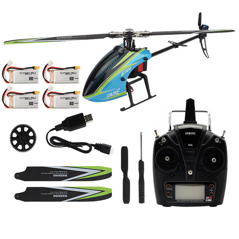 flybarless rc helicopter