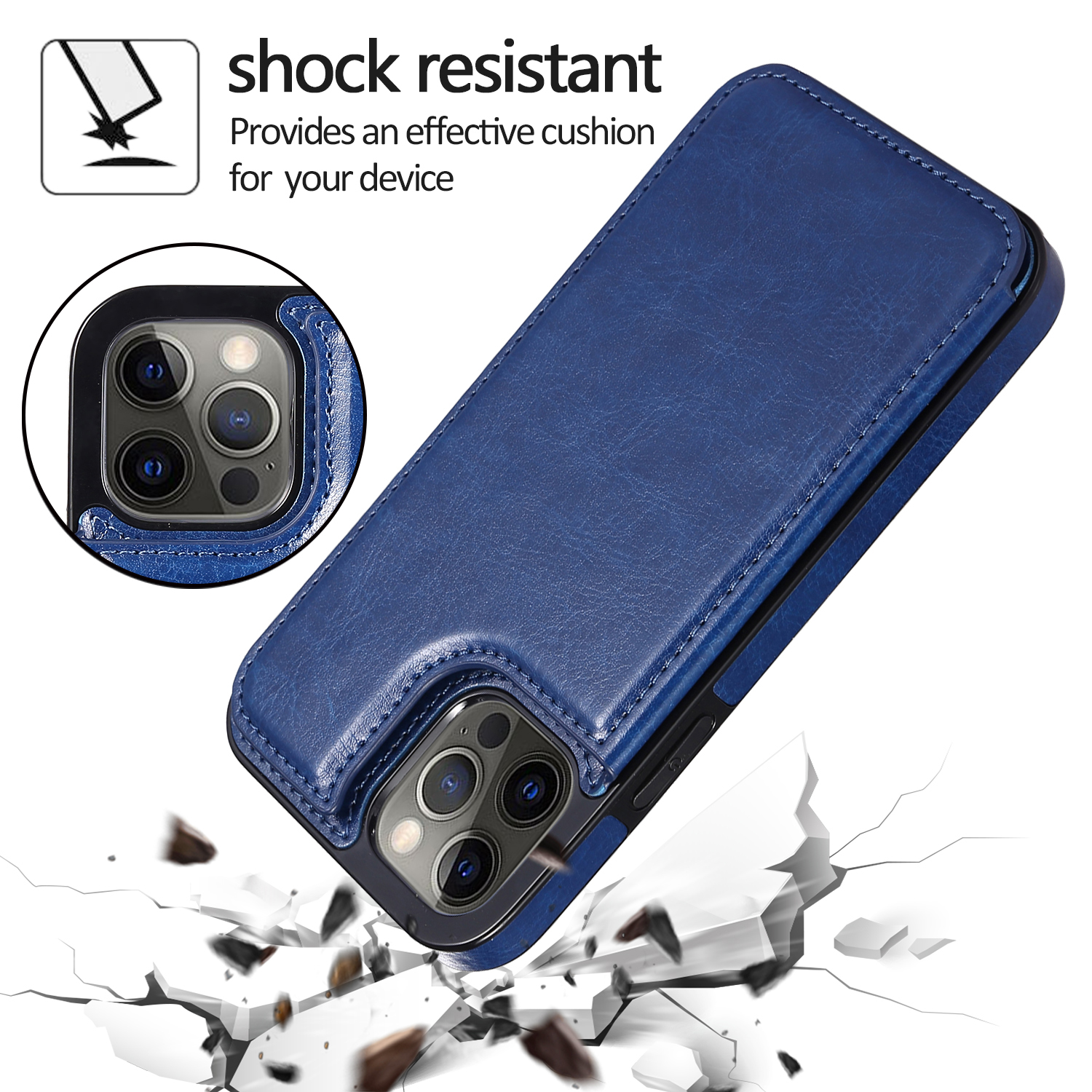 for iPhone 15 Pro Max PU Leather Wallet Case with Card Holder, Double Magnetic Case for iPhone 14 Pro Max/13 Pro/13/12 Pro Max/12 Pro/12/11 Pro Max/11 Pro/11/XS Max/XR/XS/X/7/8/SE 2020/7 Plus/8 Plus