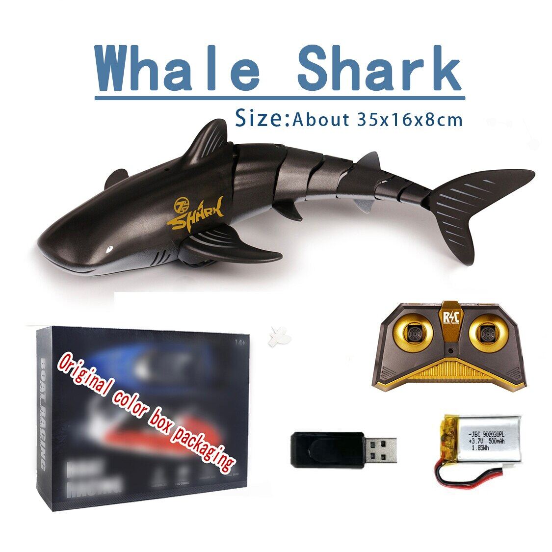 Fun Rc Shark Remote Control Animals Submarine Robots Electric Fish Swimming Pools Water Tub Bath Toys For Kids Boy Children Baby