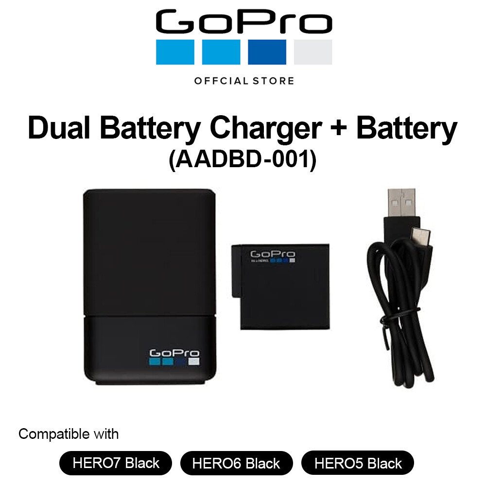 Hero5 Black Aadbd GOPRO AADBD-001 2-Battery Charger For GoPro HERO