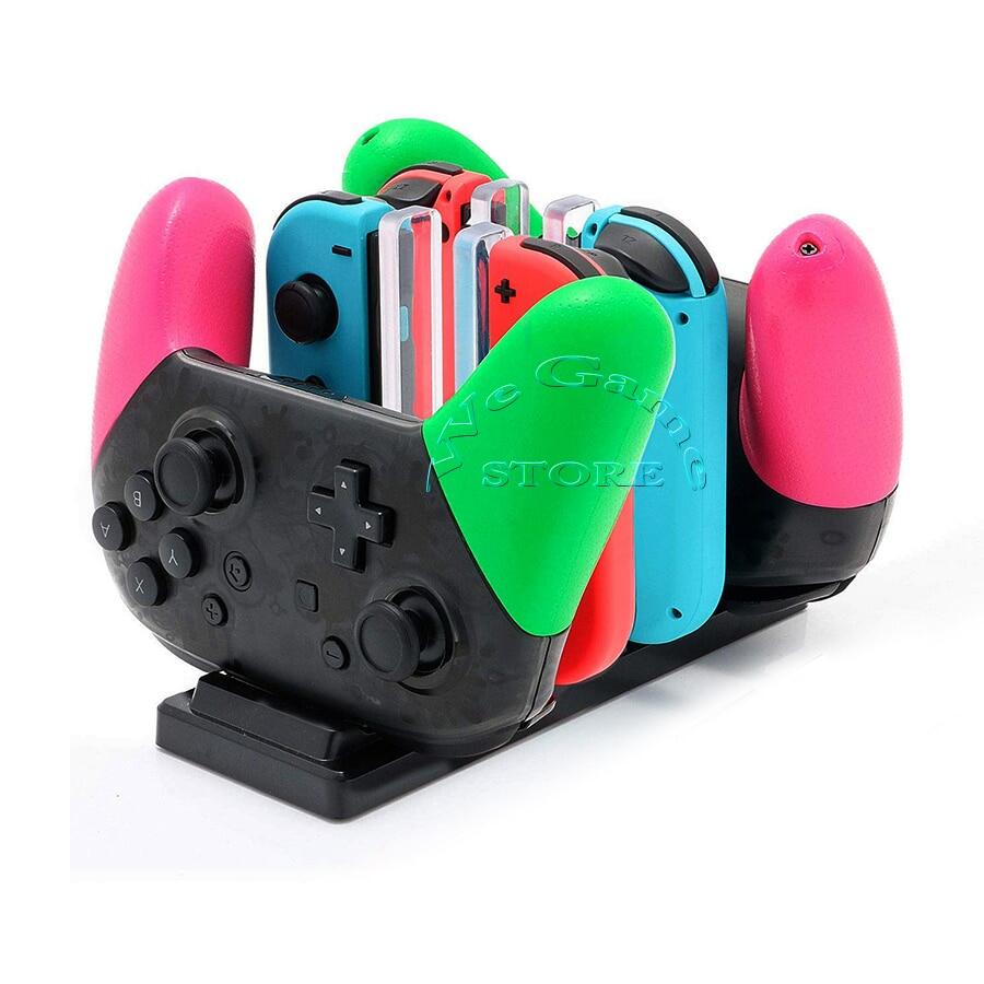 Nitendo Switch Oled Accessories Charger Switch 4 Joycon 2 Pro Controller Charging Dock Station for NS