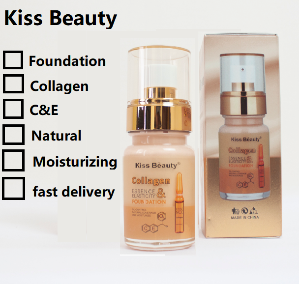 Ready Stock kiss beauty collagen essence & elasticity foundation Lazada