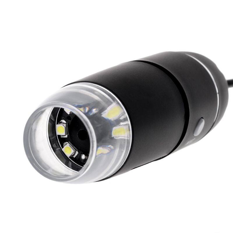 Kính Hiển Vi Kỹ Thuật Số USB 1600X Kính Lúp 8Led Có Chân Đế