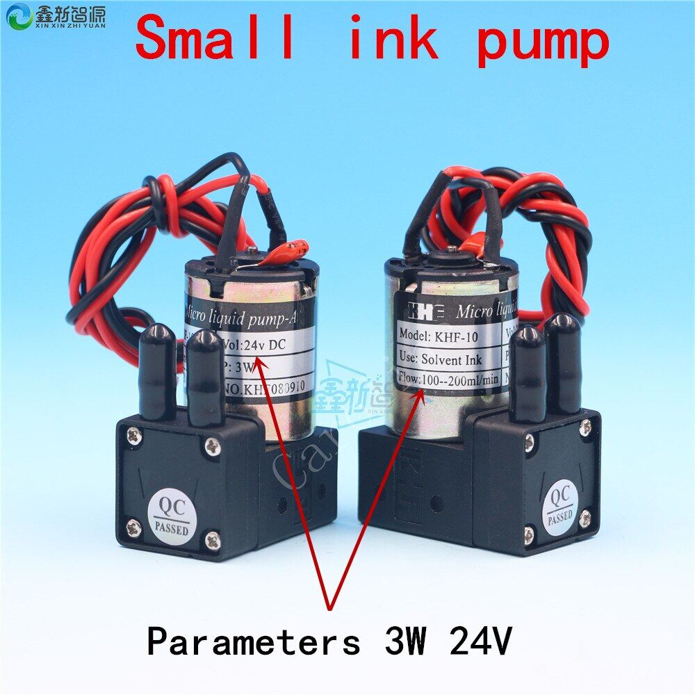 Eco solvent printers small ink pump 24v dc 3w 100-200ml/min micro liquid pump for infiniti crystal phaeton eco-solvent printers