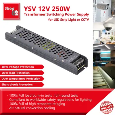 YSV 12V 250W Transformer Switching Power Supply for LED Strip Light or CCTV