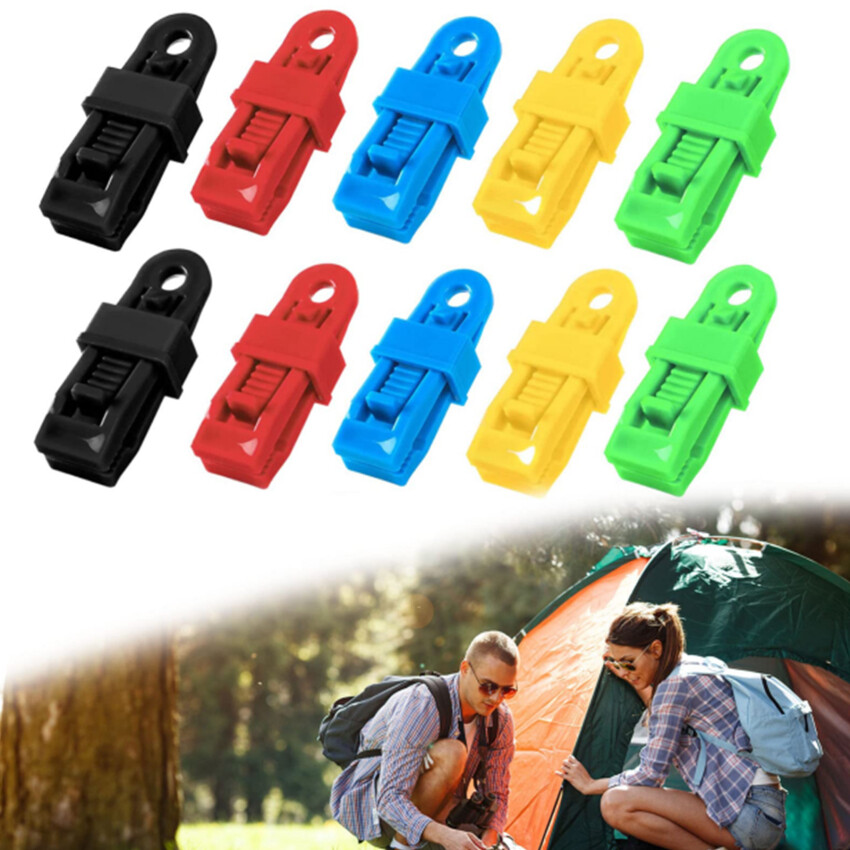 10pcs Heavy Duty Lock Grip For Tarp Shade Cloth 2023 New Shade Cloth Plastic Clips Multipurpose Reusable Tarp Clips Heavy Duty Lock Grip For Cover Awnings Outdoor Camping