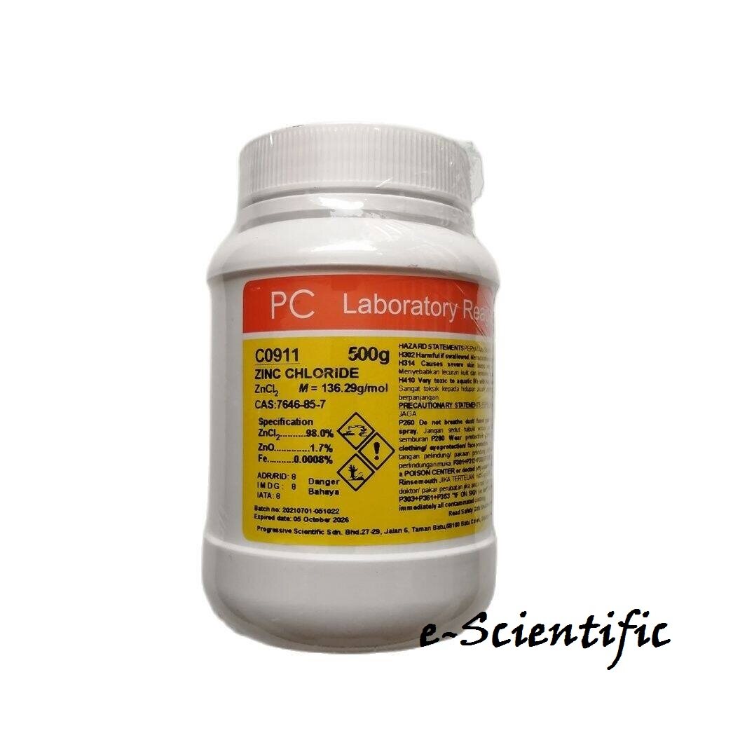 Zinc Chloride, PC, 500g Lazada