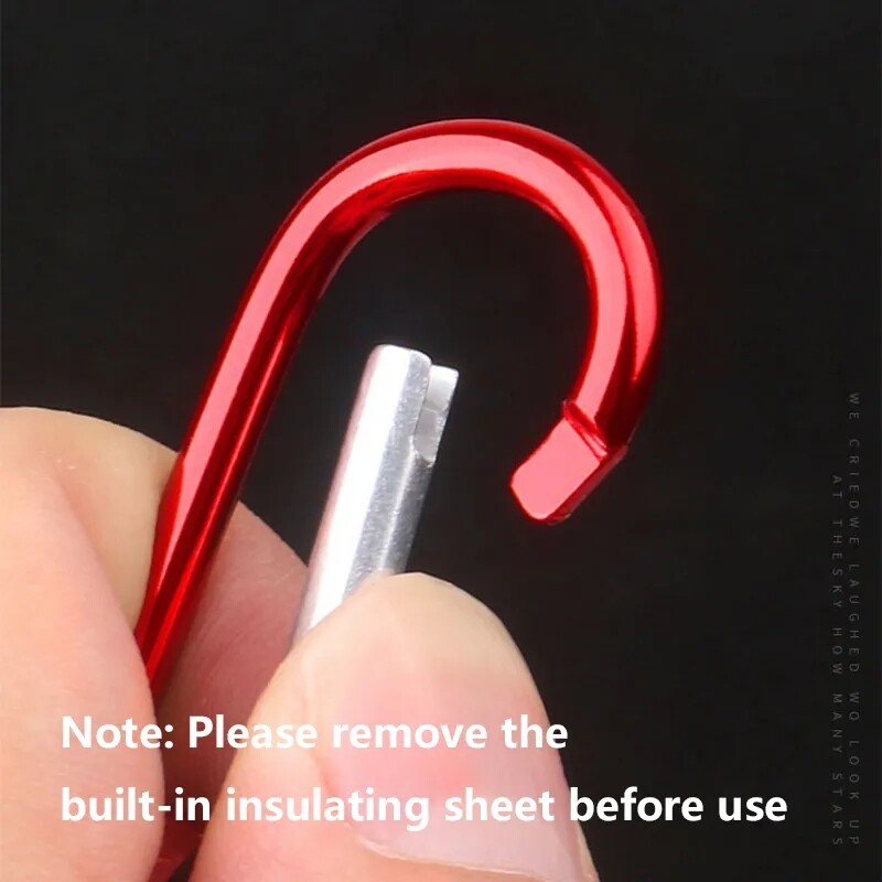 Mini Carabiner LED Flashlight Mini Flashlight Emergency Light Pocket-sized Flashlights Keychain Lights