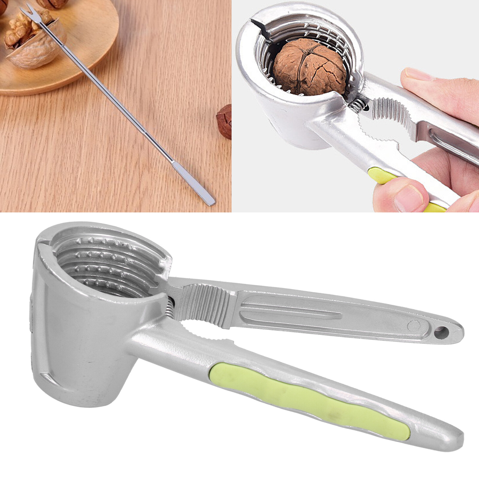 [Lightnice] Multifunctional Walnut Cracker With Walnut Needle Durable Nut Opener Plier Kitchen Gadget