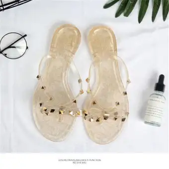 jelly footbed sandals