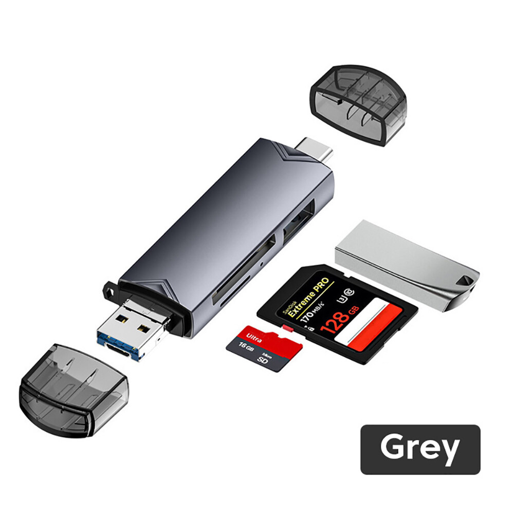 6 trong 1 đầu đọc thẻ OTG USB 3.0 để micro USB Type C Adapter ổ đĩa flash Đầu đọc thẻ nhớ thông minh TF SD CardReader