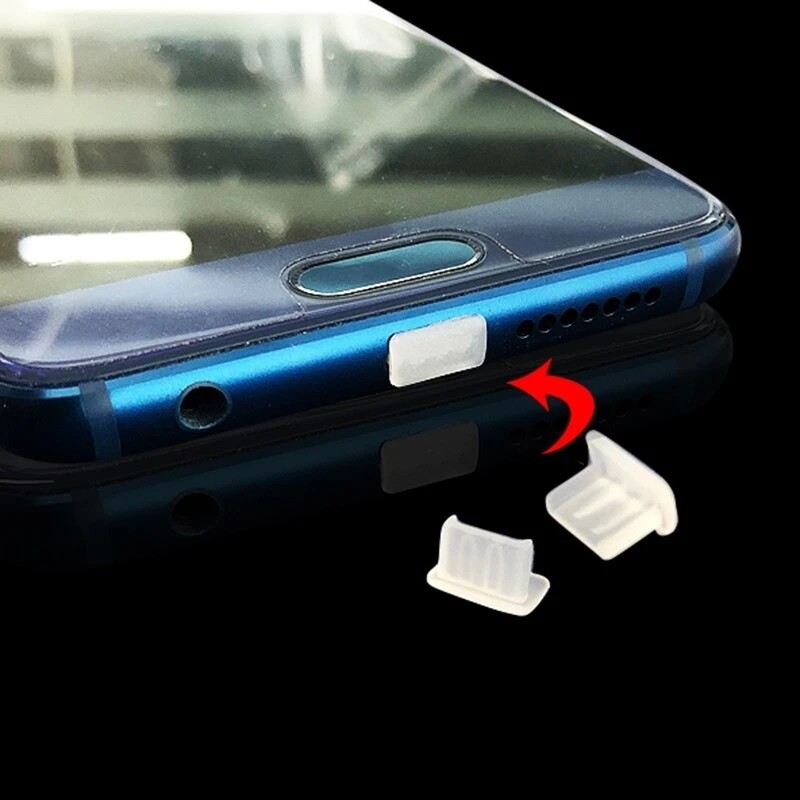 10Pcs Micro USB Nút Cắm Chống Bụi Phổ Thông Android Cổng Sạc Điện Thoại Đầu Bọc Chống Bụi Silicon Nút Cắm Chống Bụi Bảo Vệ Bìa Cho Samsung Xiaomi Chống Bụi Cap