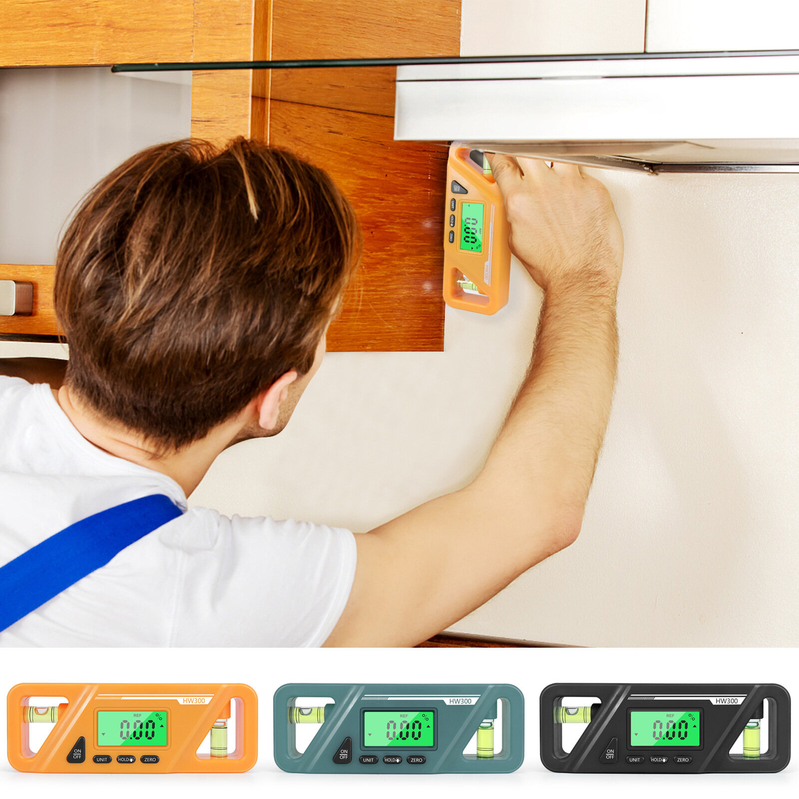 KKmoon ma-gnetic góc kỹ thuật số Meter tuyệt đối và tương đối đo góc độ và độ dốc chuyển đổi máy đo độ nghiêng đa năng màn hình LCD với đèn nền