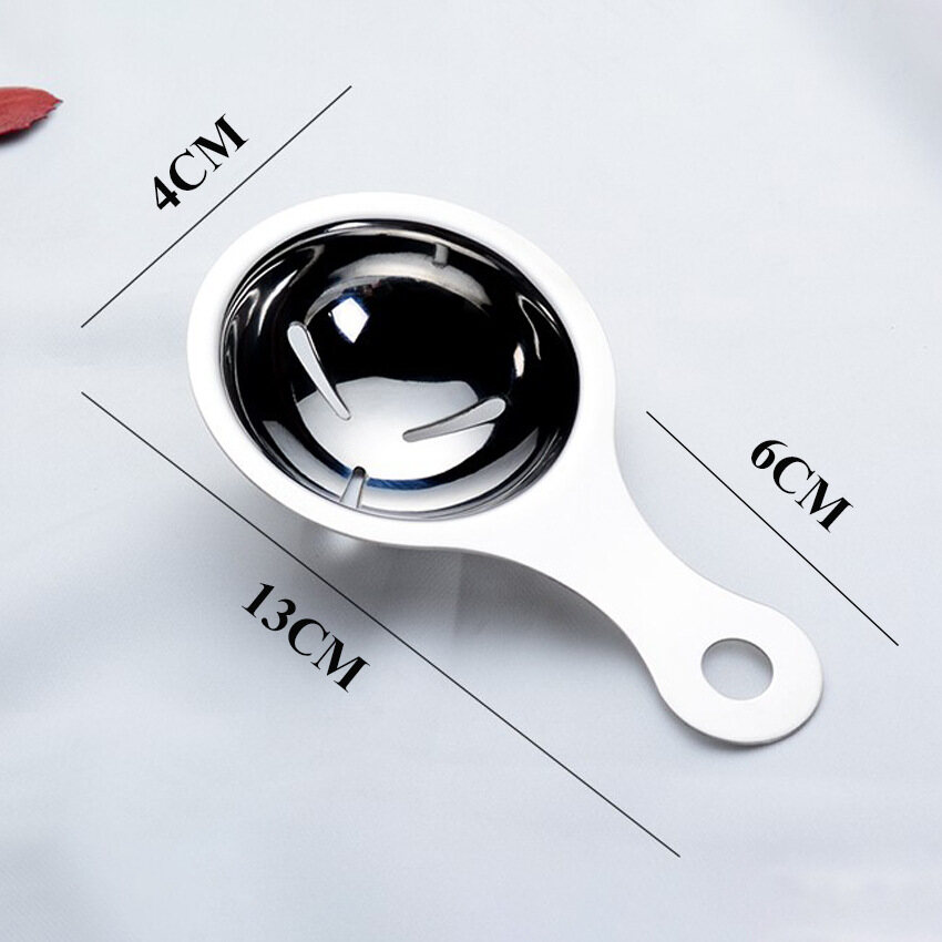 Dụng Cụ Tách Lòng Trắng Trứng Bằng Thép Không Gỉ Dụng Cụ Lọc Lòng Đỏ Trứng Phụ Kiện Nhà Bếp Muỗng Phễu Tách Dụng Cụ Chia Trứng